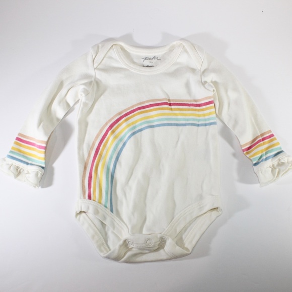 !NDIGOBABY Rainbow Frilly One Piece Bodysuit 0-3 M - Picture 4 of 4